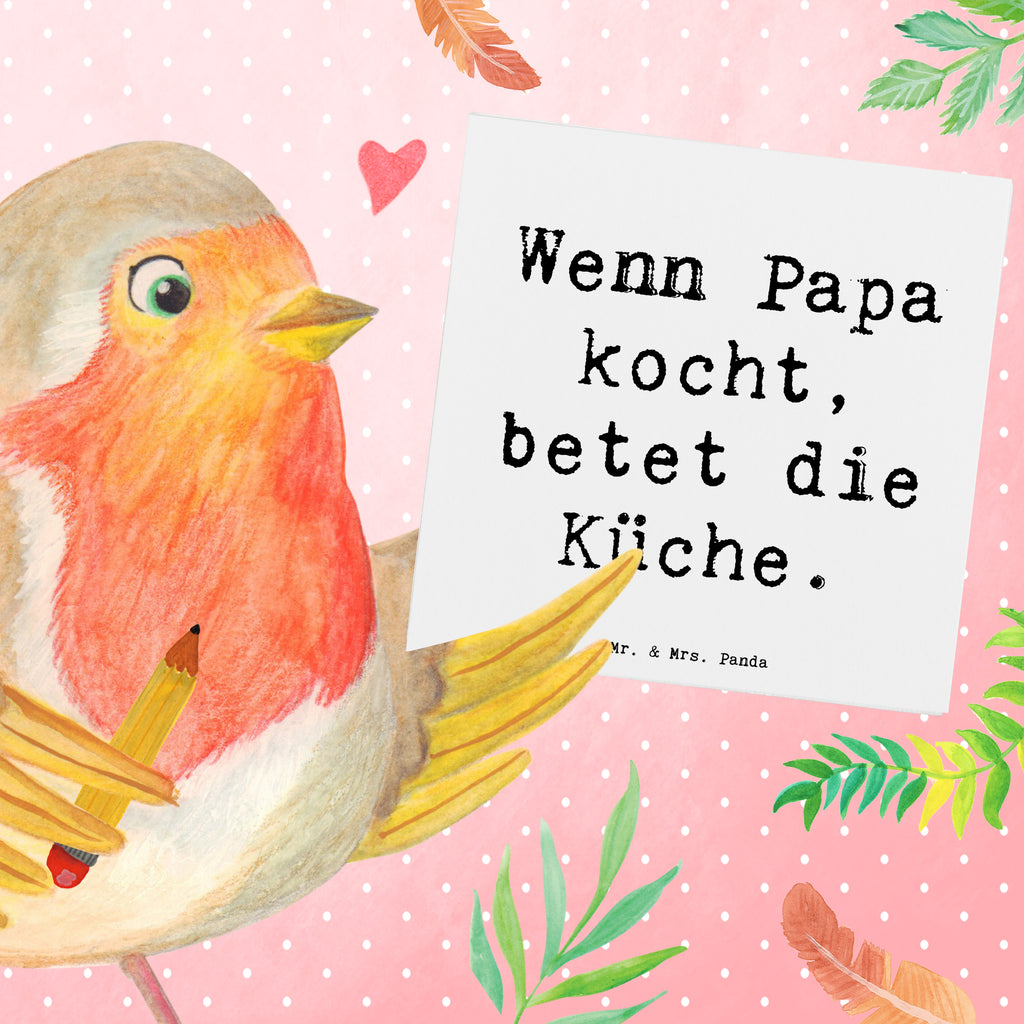 Deluxe Karte Spruch Vater Koch Karte, Grußkarte, Klappkarte, Einladungskarte, Glückwunschkarte, Hochzeitskarte, Geburtstagskarte, Hochwertige Grußkarte, Hochwertige Klappkarte, Familie, Vatertag, Muttertag, Bruder, Schwester, Mama, Papa, Oma, Opa