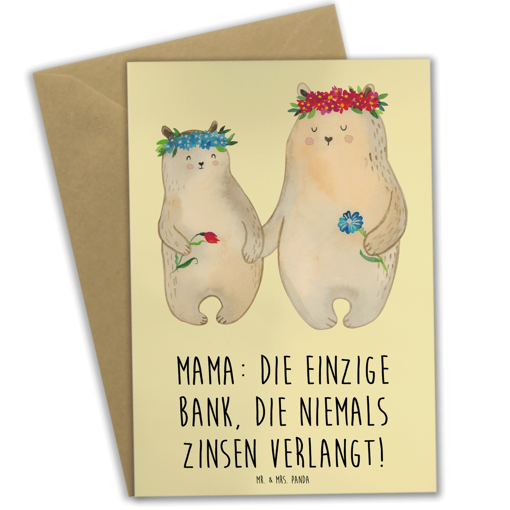 Grußkarte Mutter Bank Grußkarte, Klappkarte, Einladungskarte, Glückwunschkarte, Hochzeitskarte, Geburtstagskarte, Karte, Ansichtskarten, Familie, Vatertag, Muttertag, Bruder, Schwester, Mama, Papa, Oma, Opa