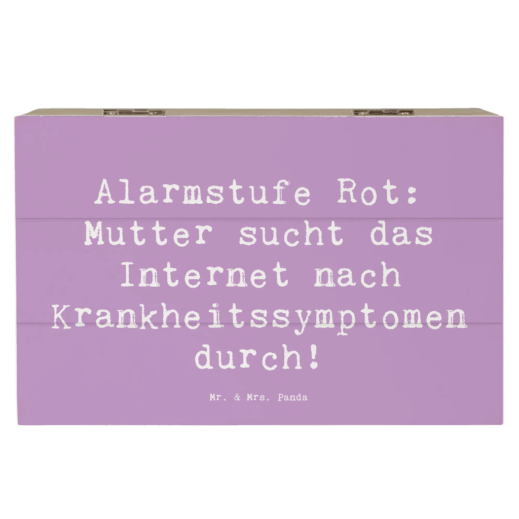 Holzkiste Spruch Alarmstufe Rot: Mutter sucht das Internet nach Krankheitssymptomen durch! Holzkiste, Kiste, Schatzkiste, Truhe, Schatulle, XXL, Erinnerungsbox, Erinnerungskiste, Dekokiste, Aufbewahrungsbox, Geschenkbox, Geschenkdose, Familie, Vatertag, Muttertag, Bruder, Schwester, Mama, Papa, Oma, Opa