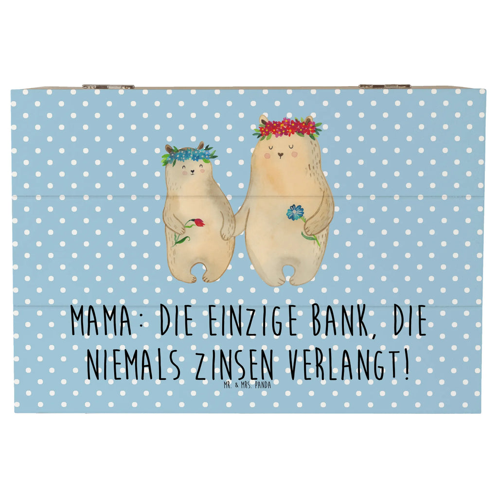 Holzkiste Mutter Bank Holzkiste, Kiste, Schatzkiste, Truhe, Schatulle, XXL, Erinnerungsbox, Erinnerungskiste, Dekokiste, Aufbewahrungsbox, Geschenkbox, Geschenkdose, Familie, Vatertag, Muttertag, Bruder, Schwester, Mama, Papa, Oma, Opa