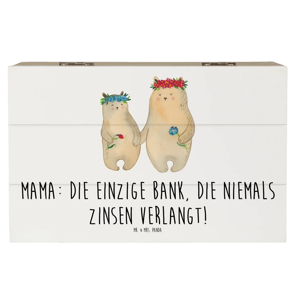 Holzkiste Mutter Bank Holzkiste, Kiste, Schatzkiste, Truhe, Schatulle, XXL, Erinnerungsbox, Erinnerungskiste, Dekokiste, Aufbewahrungsbox, Geschenkbox, Geschenkdose, Familie, Vatertag, Muttertag, Bruder, Schwester, Mama, Papa, Oma, Opa