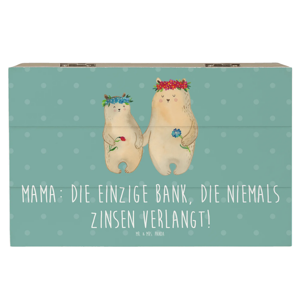 Holzkiste Mutter Bank Holzkiste, Kiste, Schatzkiste, Truhe, Schatulle, XXL, Erinnerungsbox, Erinnerungskiste, Dekokiste, Aufbewahrungsbox, Geschenkbox, Geschenkdose, Familie, Vatertag, Muttertag, Bruder, Schwester, Mama, Papa, Oma, Opa