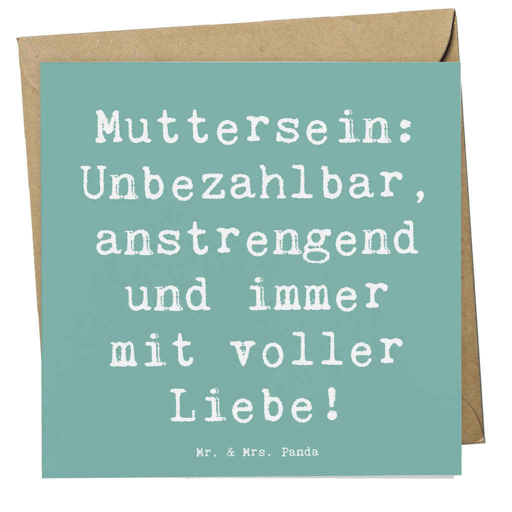 Deluxe Karte Spruch Mutter Liebe Karte, Grußkarte, Klappkarte, Einladungskarte, Glückwunschkarte, Hochzeitskarte, Geburtstagskarte, Hochwertige Grußkarte, Hochwertige Klappkarte, Familie, Vatertag, Muttertag, Bruder, Schwester, Mama, Papa, Oma, Opa