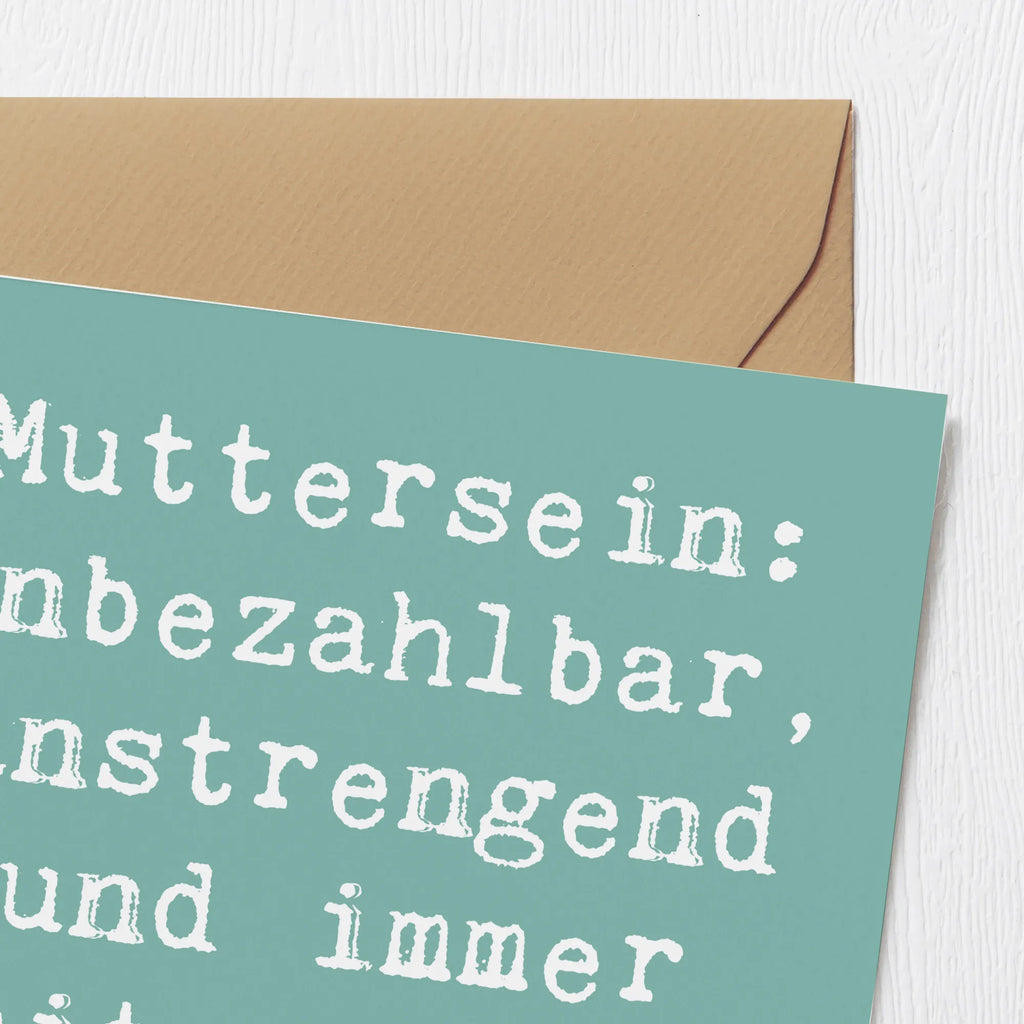 Deluxe Karte Spruch Mutter Liebe Karte, Grußkarte, Klappkarte, Einladungskarte, Glückwunschkarte, Hochzeitskarte, Geburtstagskarte, Hochwertige Grußkarte, Hochwertige Klappkarte, Familie, Vatertag, Muttertag, Bruder, Schwester, Mama, Papa, Oma, Opa