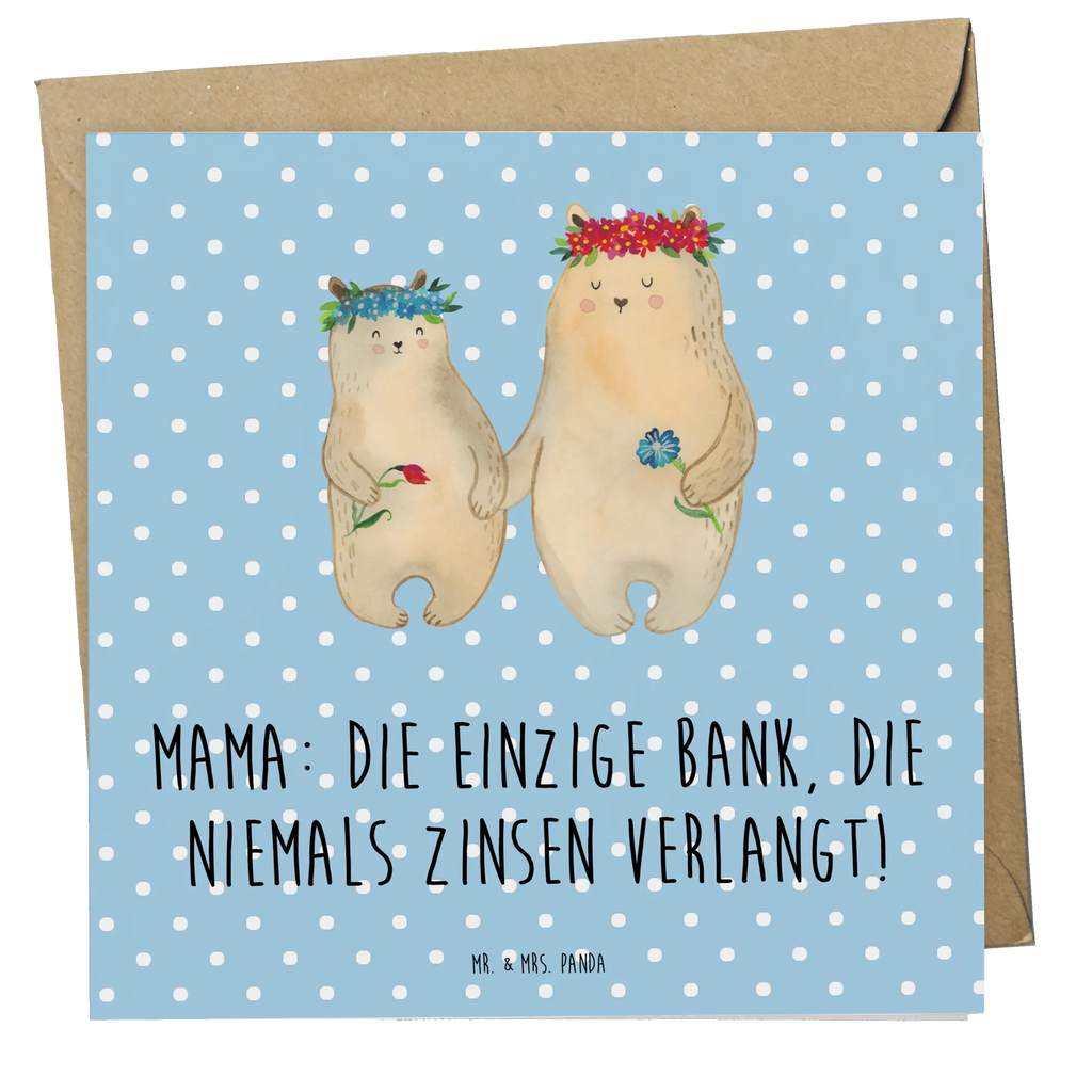 Deluxe Karte Mutter Bank Karte, Grußkarte, Klappkarte, Einladungskarte, Glückwunschkarte, Hochzeitskarte, Geburtstagskarte, Hochwertige Grußkarte, Hochwertige Klappkarte, Familie, Vatertag, Muttertag, Bruder, Schwester, Mama, Papa, Oma, Opa