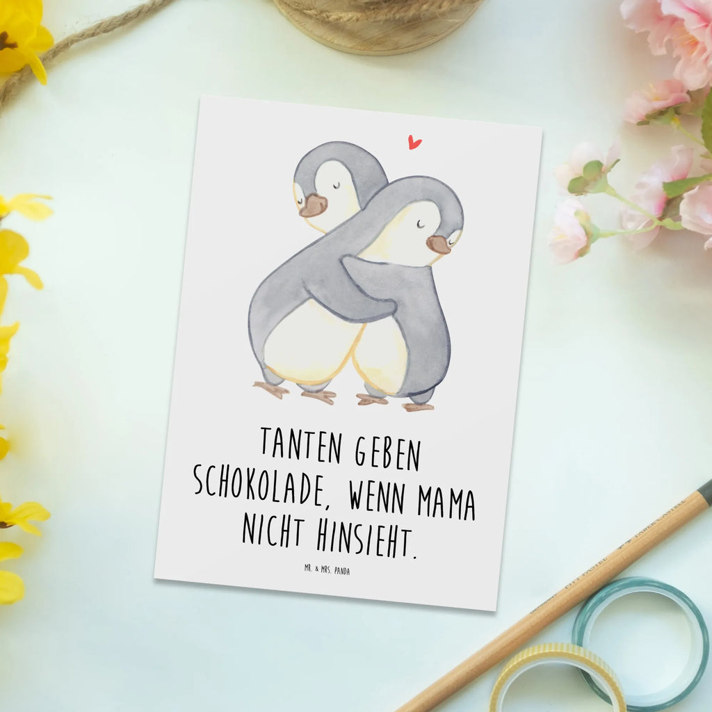 Postkarte Tanten geben Schokolade, wenn Mama nicht hinsieht. Postkarte, Karte, Geschenkkarte, Grußkarte, Einladung, Ansichtskarte, Geburtstagskarte, Einladungskarte, Dankeskarte, Ansichtskarten, Einladung Geburtstag, Einladungskarten Geburtstag, Familie, Vatertag, Muttertag, Bruder, Schwester, Mama, Papa, Oma, Opa