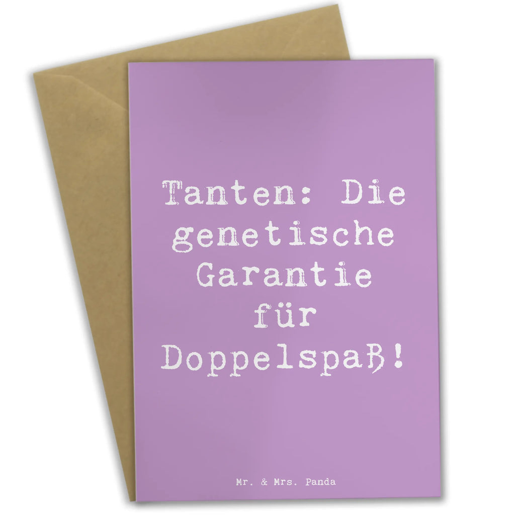 Grußkarte Spruch Tanten Doppelspaß Grußkarte, Klappkarte, Einladungskarte, Glückwunschkarte, Hochzeitskarte, Geburtstagskarte, Karte, Ansichtskarten, Familie, Vatertag, Muttertag, Bruder, Schwester, Mama, Papa, Oma, Opa