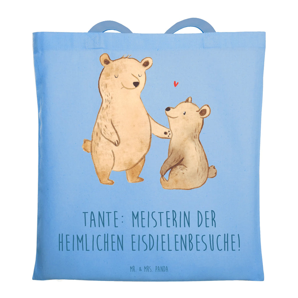 Tragetasche Tante Eisdielenmeisterin Beuteltasche, Beutel, Einkaufstasche, Jutebeutel, Stoffbeutel, Tasche, Shopper, Umhängetasche, Strandtasche, Schultertasche, Stofftasche, Tragetasche, Badetasche, Jutetasche, Einkaufstüte, Laptoptasche, Familie, Vatertag, Muttertag, Bruder, Schwester, Mama, Papa, Oma, Opa