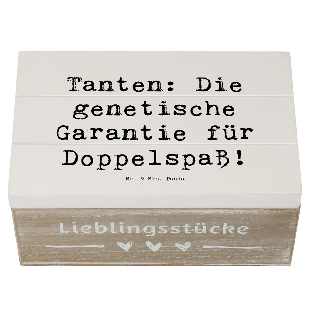 Holzkiste Spruch Tanten Doppelspaß Holzkiste, Kiste, Schatzkiste, Truhe, Schatulle, XXL, Erinnerungsbox, Erinnerungskiste, Dekokiste, Aufbewahrungsbox, Geschenkbox, Geschenkdose, Familie, Vatertag, Muttertag, Bruder, Schwester, Mama, Papa, Oma, Opa