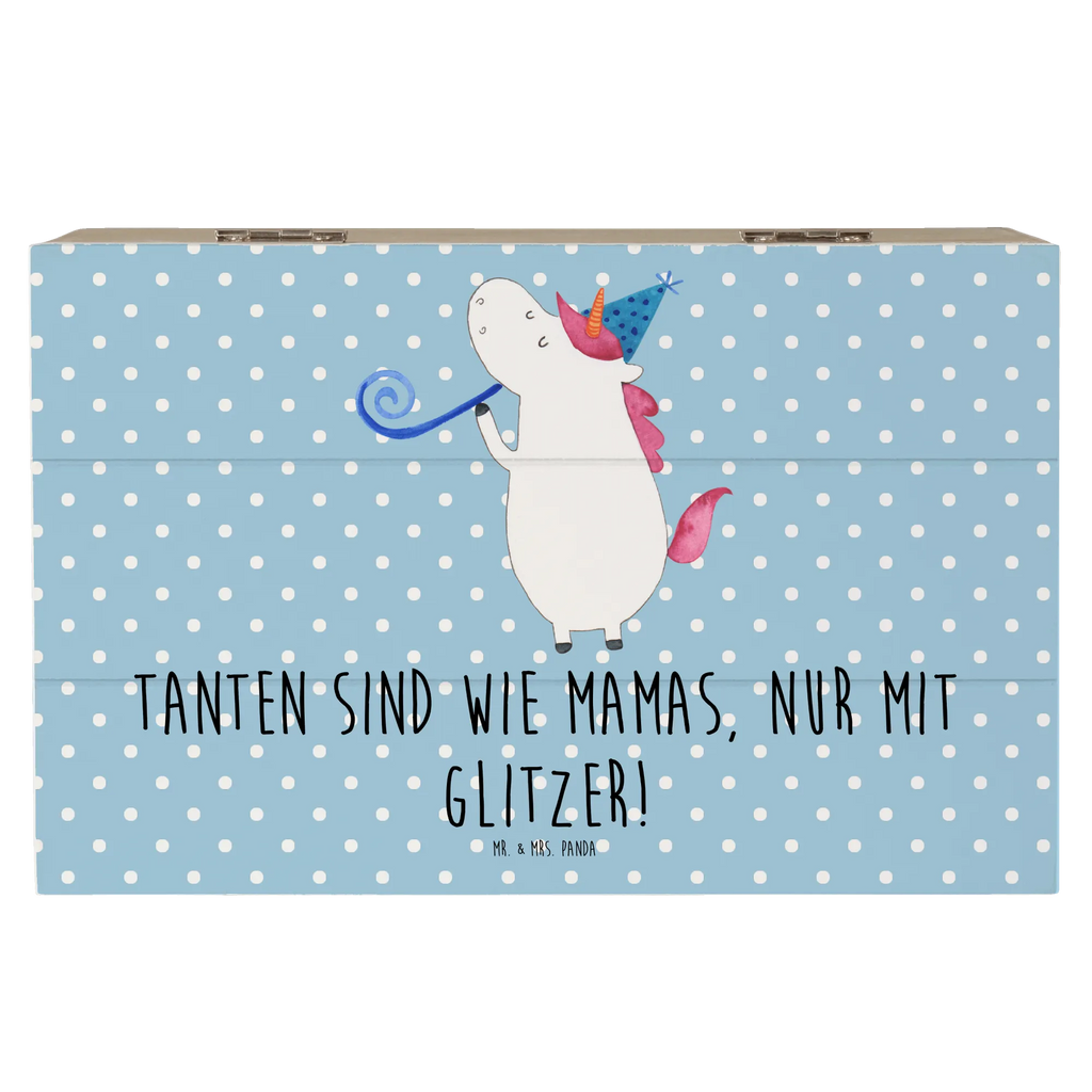 Holzkiste Glitzernde Tante Holzkiste, Kiste, Schatzkiste, Truhe, Schatulle, XXL, Erinnerungsbox, Erinnerungskiste, Dekokiste, Aufbewahrungsbox, Geschenkbox, Geschenkdose, Familie, Vatertag, Muttertag, Bruder, Schwester, Mama, Papa, Oma, Opa