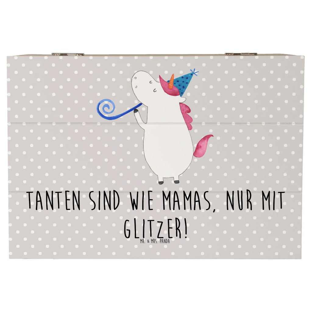 Holzkiste Glitzernde Tante Holzkiste, Kiste, Schatzkiste, Truhe, Schatulle, XXL, Erinnerungsbox, Erinnerungskiste, Dekokiste, Aufbewahrungsbox, Geschenkbox, Geschenkdose, Familie, Vatertag, Muttertag, Bruder, Schwester, Mama, Papa, Oma, Opa