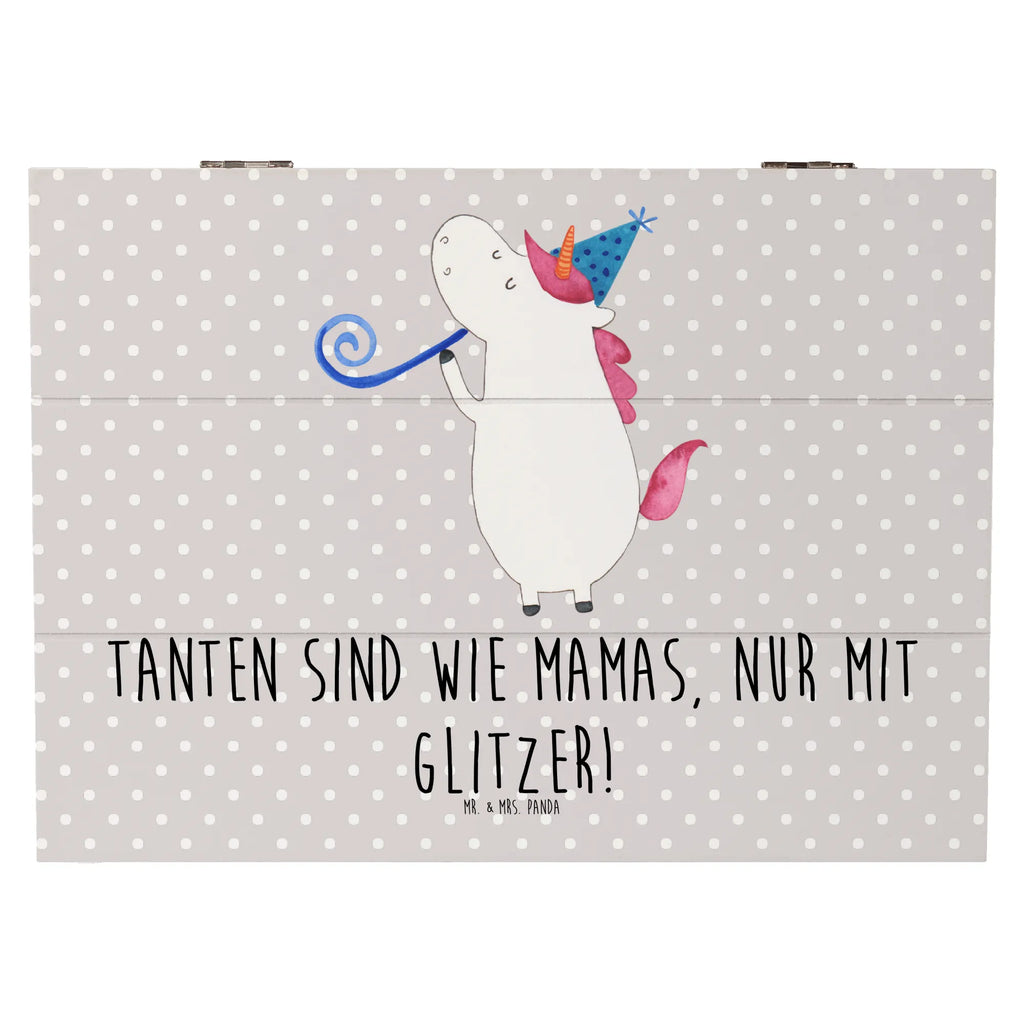 Holzkiste Glitzernde Tante Holzkiste, Kiste, Schatzkiste, Truhe, Schatulle, XXL, Erinnerungsbox, Erinnerungskiste, Dekokiste, Aufbewahrungsbox, Geschenkbox, Geschenkdose, Familie, Vatertag, Muttertag, Bruder, Schwester, Mama, Papa, Oma, Opa