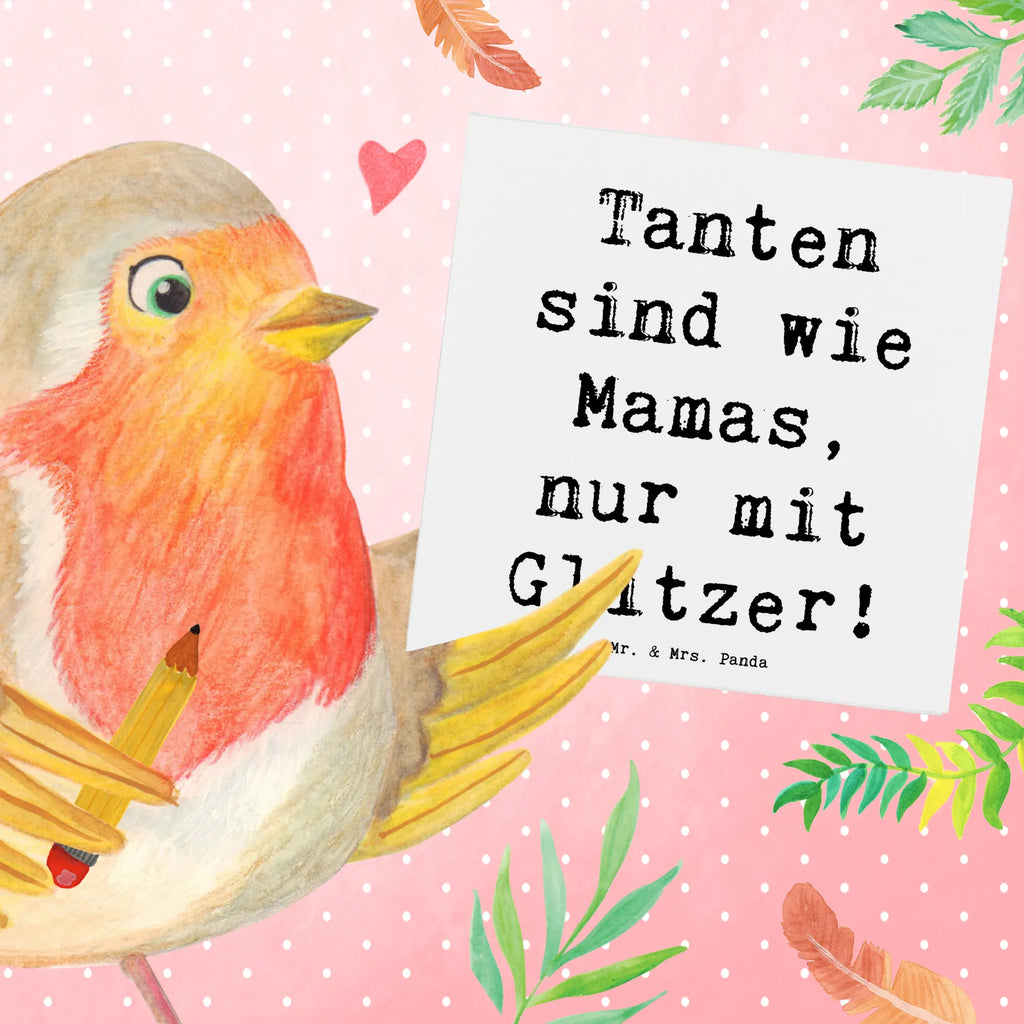 Deluxe Karte Spruch Glitzernde Tante Karte, Grußkarte, Klappkarte, Einladungskarte, Glückwunschkarte, Hochzeitskarte, Geburtstagskarte, Hochwertige Grußkarte, Hochwertige Klappkarte, Familie, Vatertag, Muttertag, Bruder, Schwester, Mama, Papa, Oma, Opa