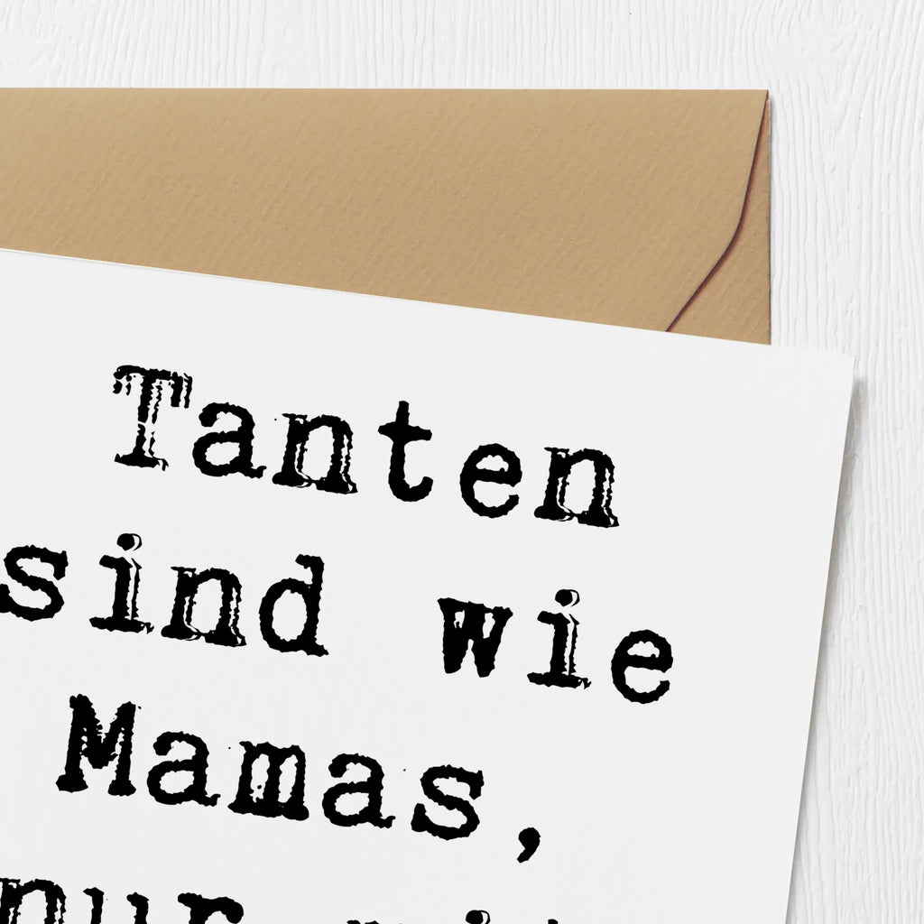 Deluxe Karte Spruch Glitzernde Tante Karte, Grußkarte, Klappkarte, Einladungskarte, Glückwunschkarte, Hochzeitskarte, Geburtstagskarte, Hochwertige Grußkarte, Hochwertige Klappkarte, Familie, Vatertag, Muttertag, Bruder, Schwester, Mama, Papa, Oma, Opa