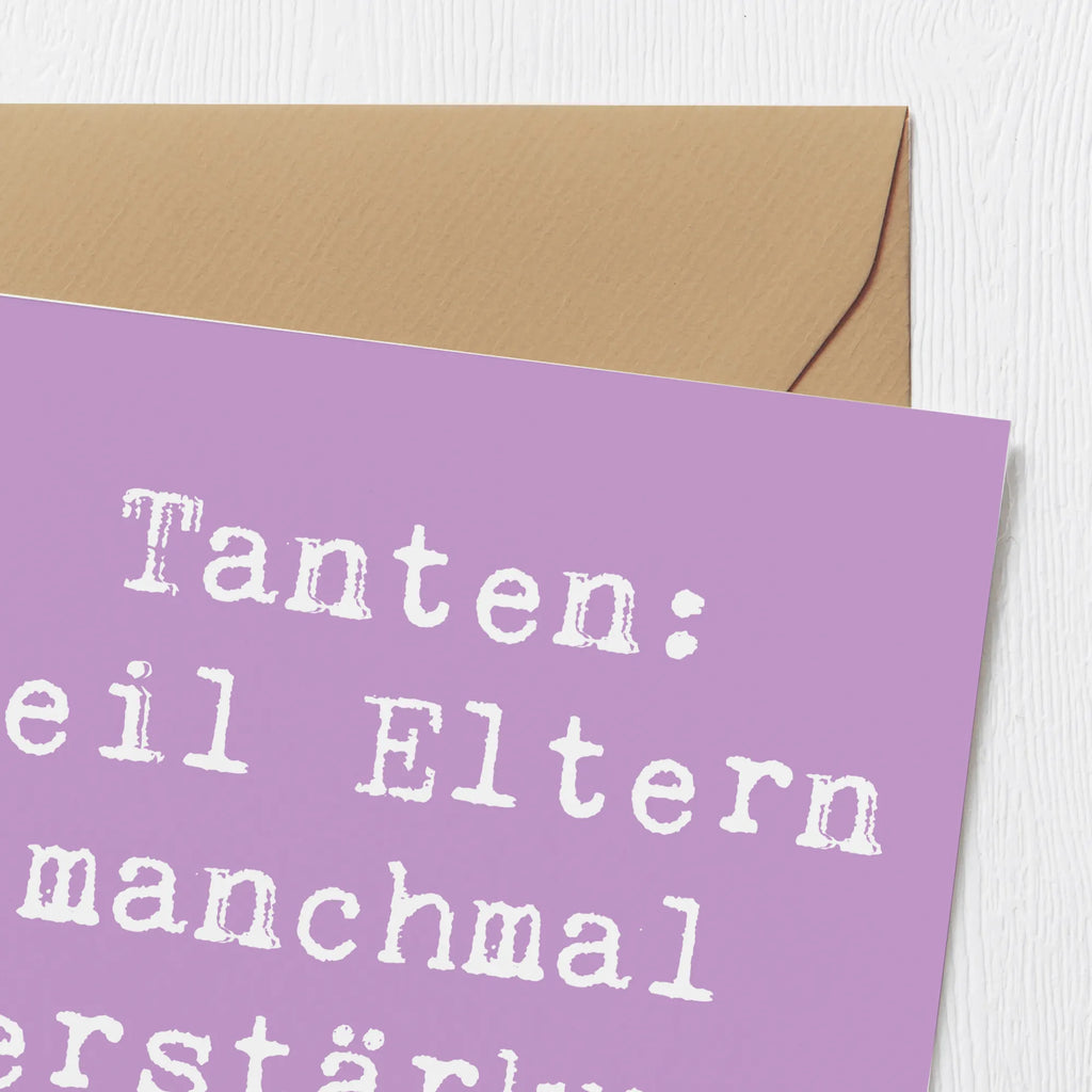 Deluxe Karte Spruch Liebe Tanten Karte, Grußkarte, Klappkarte, Einladungskarte, Glückwunschkarte, Hochzeitskarte, Geburtstagskarte, Hochwertige Grußkarte, Hochwertige Klappkarte, Familie, Vatertag, Muttertag, Bruder, Schwester, Mama, Papa, Oma, Opa