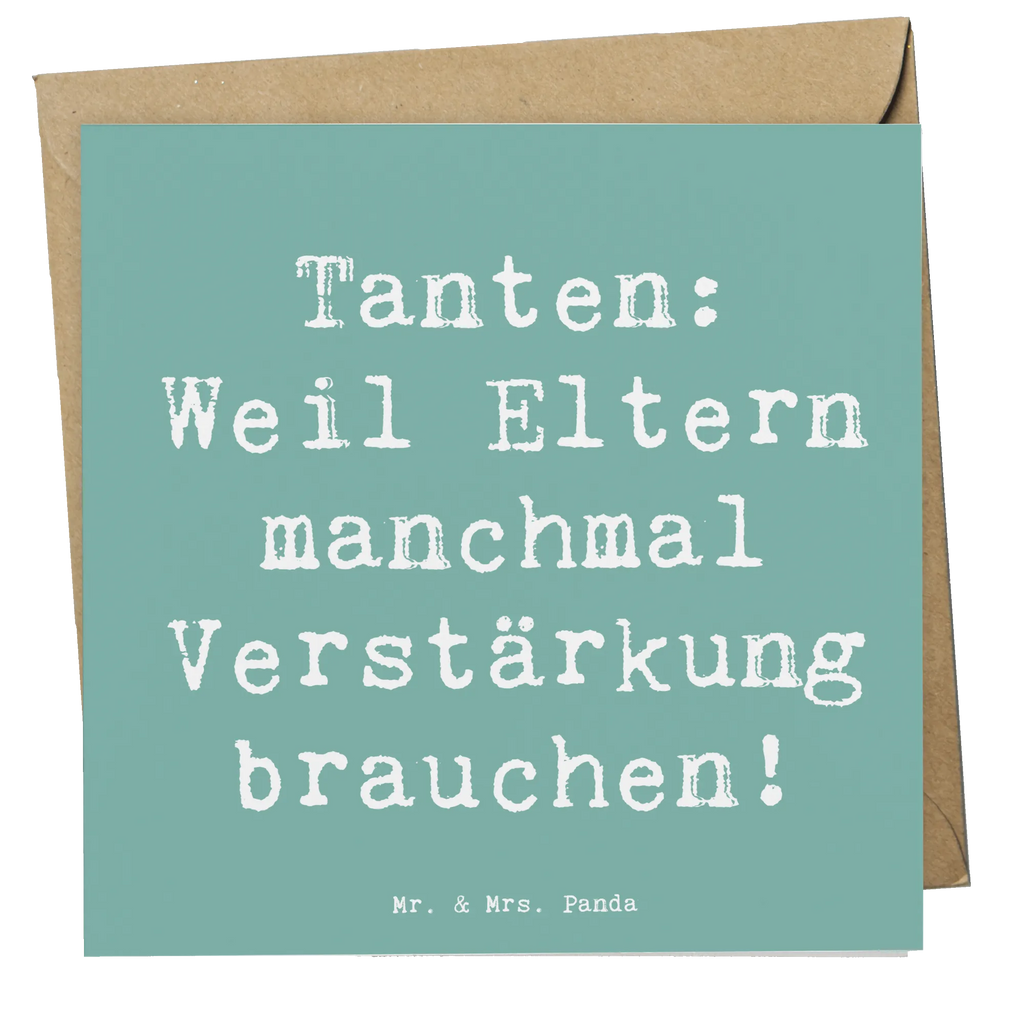 Deluxe Karte Spruch Liebe Tanten Karte, Grußkarte, Klappkarte, Einladungskarte, Glückwunschkarte, Hochzeitskarte, Geburtstagskarte, Hochwertige Grußkarte, Hochwertige Klappkarte, Familie, Vatertag, Muttertag, Bruder, Schwester, Mama, Papa, Oma, Opa