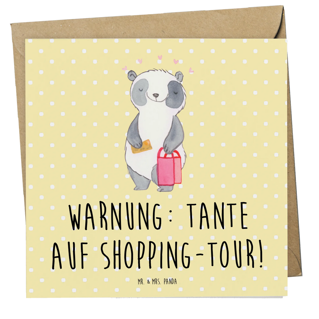 Deluxe Karte Tante Shopping Karte, Grußkarte, Klappkarte, Einladungskarte, Glückwunschkarte, Hochzeitskarte, Geburtstagskarte, Hochwertige Grußkarte, Hochwertige Klappkarte, Familie, Vatertag, Muttertag, Bruder, Schwester, Mama, Papa, Oma, Opa