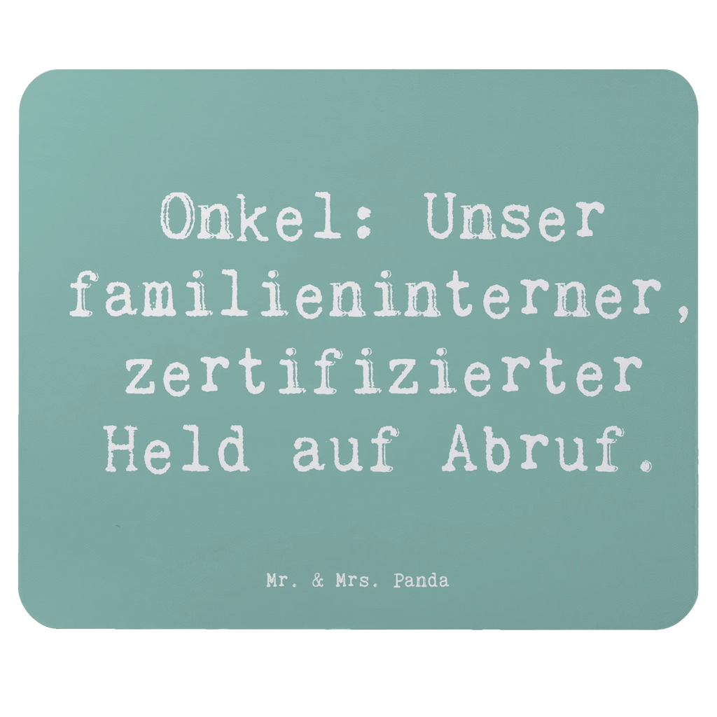 Mouse mat Saying Onkel: Unser familieninterner, zertifizierter Held auf Abruf. Mousepad, Computer zubehör, Büroausstattung, PC Zubehör, Arbeitszimmer, Mauspad, Einzigartiges Mauspad, Designer Mauspad, Mausunterlage, Mauspad Büro, Familie, Vatertag, Muttertag, Bruder, Schwester, Mama, Papa, Oma, Opa