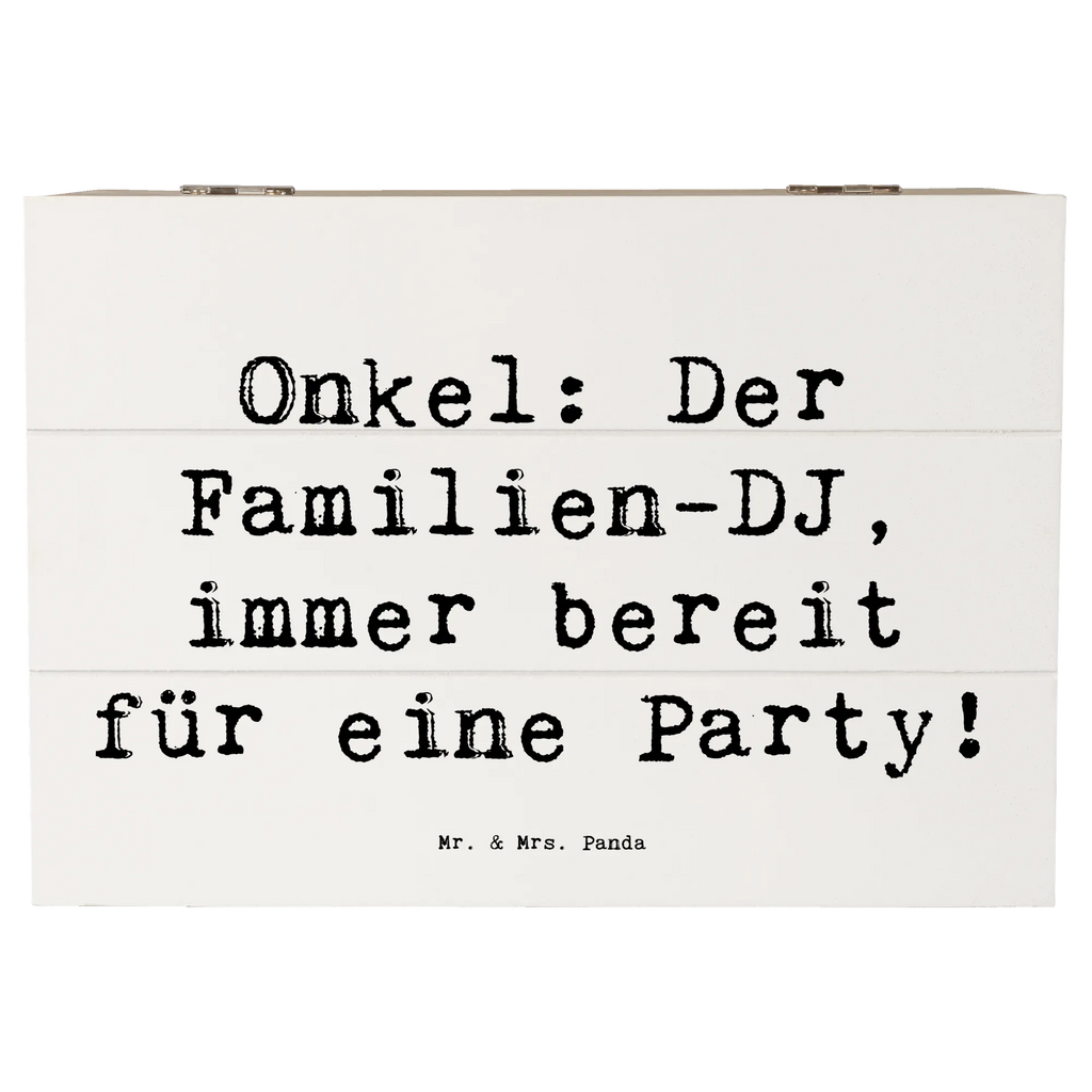 Holzkiste Spruch Onkel Familien-DJ Holzkiste, Kiste, Schatzkiste, Truhe, Schatulle, XXL, Erinnerungsbox, Erinnerungskiste, Dekokiste, Aufbewahrungsbox, Geschenkbox, Geschenkdose, Familie, Vatertag, Muttertag, Bruder, Schwester, Mama, Papa, Oma, Opa