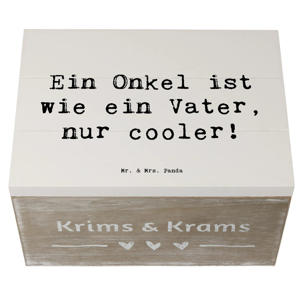 Holzkiste Spruch Cooler Onkel Holzkiste, Kiste, Schatzkiste, Truhe, Schatulle, XXL, Erinnerungsbox, Erinnerungskiste, Dekokiste, Aufbewahrungsbox, Geschenkbox, Geschenkdose, Familie, Vatertag, Muttertag, Bruder, Schwester, Mama, Papa, Oma, Opa