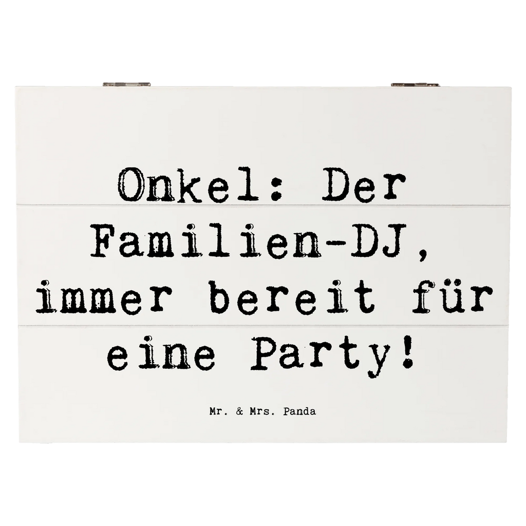 Holzkiste Spruch Onkel Familien-DJ Holzkiste, Kiste, Schatzkiste, Truhe, Schatulle, XXL, Erinnerungsbox, Erinnerungskiste, Dekokiste, Aufbewahrungsbox, Geschenkbox, Geschenkdose, Familie, Vatertag, Muttertag, Bruder, Schwester, Mama, Papa, Oma, Opa