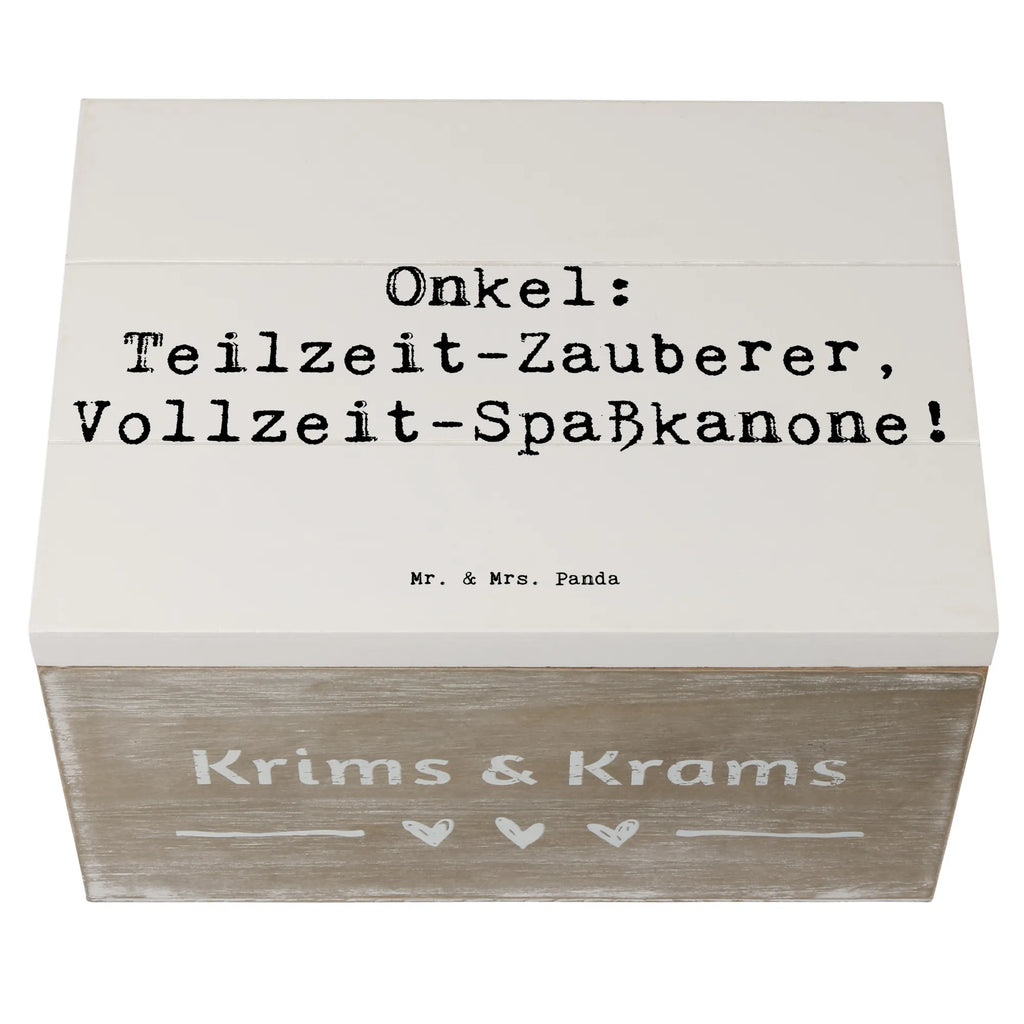 Holzkiste Spruch Spaßiger Onkel Holzkiste, Kiste, Schatzkiste, Truhe, Schatulle, XXL, Erinnerungsbox, Erinnerungskiste, Dekokiste, Aufbewahrungsbox, Geschenkbox, Geschenkdose, Familie, Vatertag, Muttertag, Bruder, Schwester, Mama, Papa, Oma, Opa