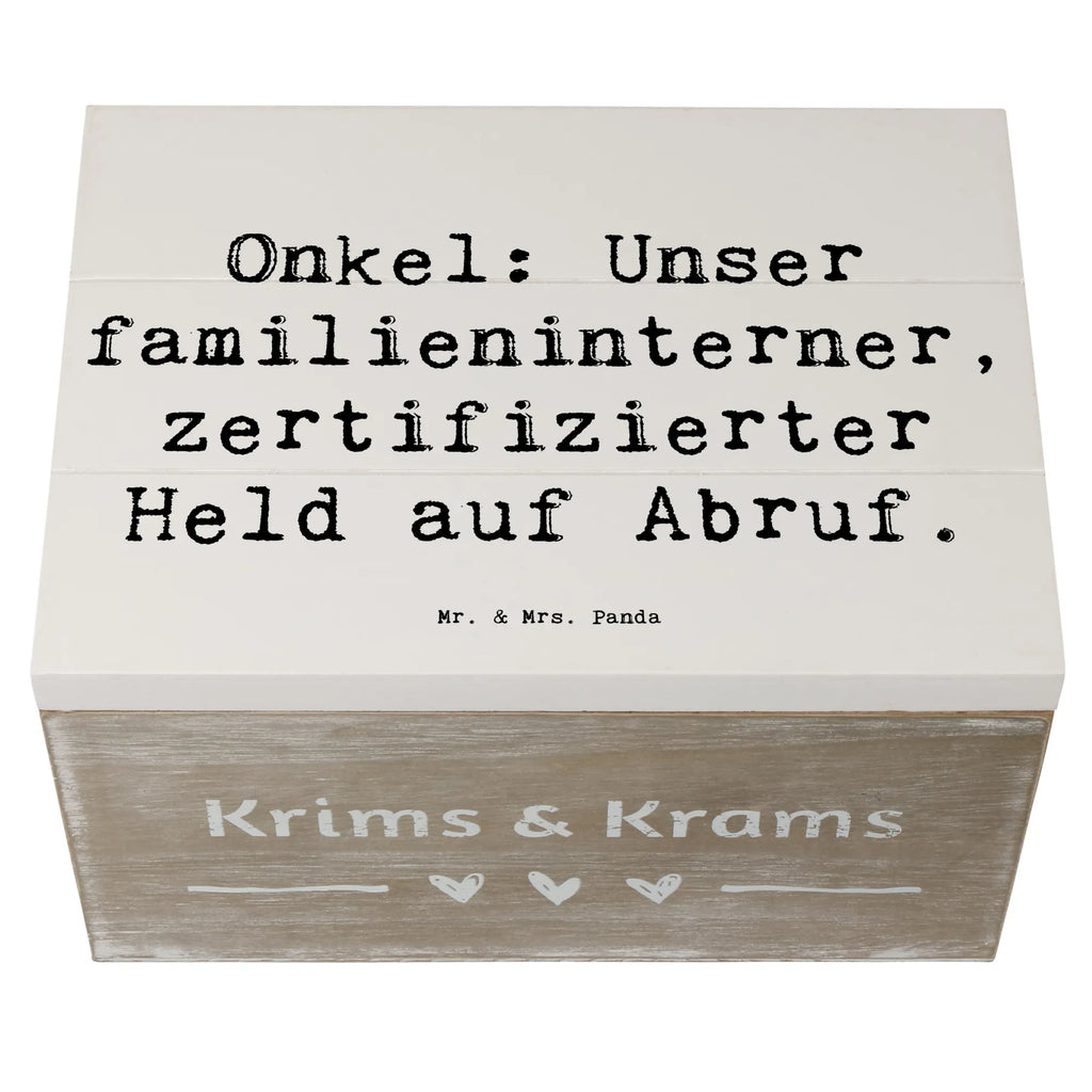 Holzkiste Spruch Onkel-Held Holzkiste, Kiste, Schatzkiste, Truhe, Schatulle, XXL, Erinnerungsbox, Erinnerungskiste, Dekokiste, Aufbewahrungsbox, Geschenkbox, Geschenkdose, Familie, Vatertag, Muttertag, Bruder, Schwester, Mama, Papa, Oma, Opa