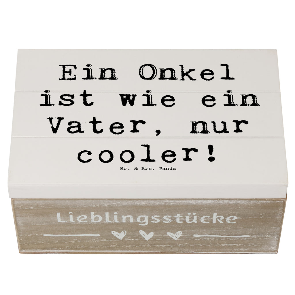 Holzkiste Spruch Cooler Onkel Holzkiste, Kiste, Schatzkiste, Truhe, Schatulle, XXL, Erinnerungsbox, Erinnerungskiste, Dekokiste, Aufbewahrungsbox, Geschenkbox, Geschenkdose, Familie, Vatertag, Muttertag, Bruder, Schwester, Mama, Papa, Oma, Opa