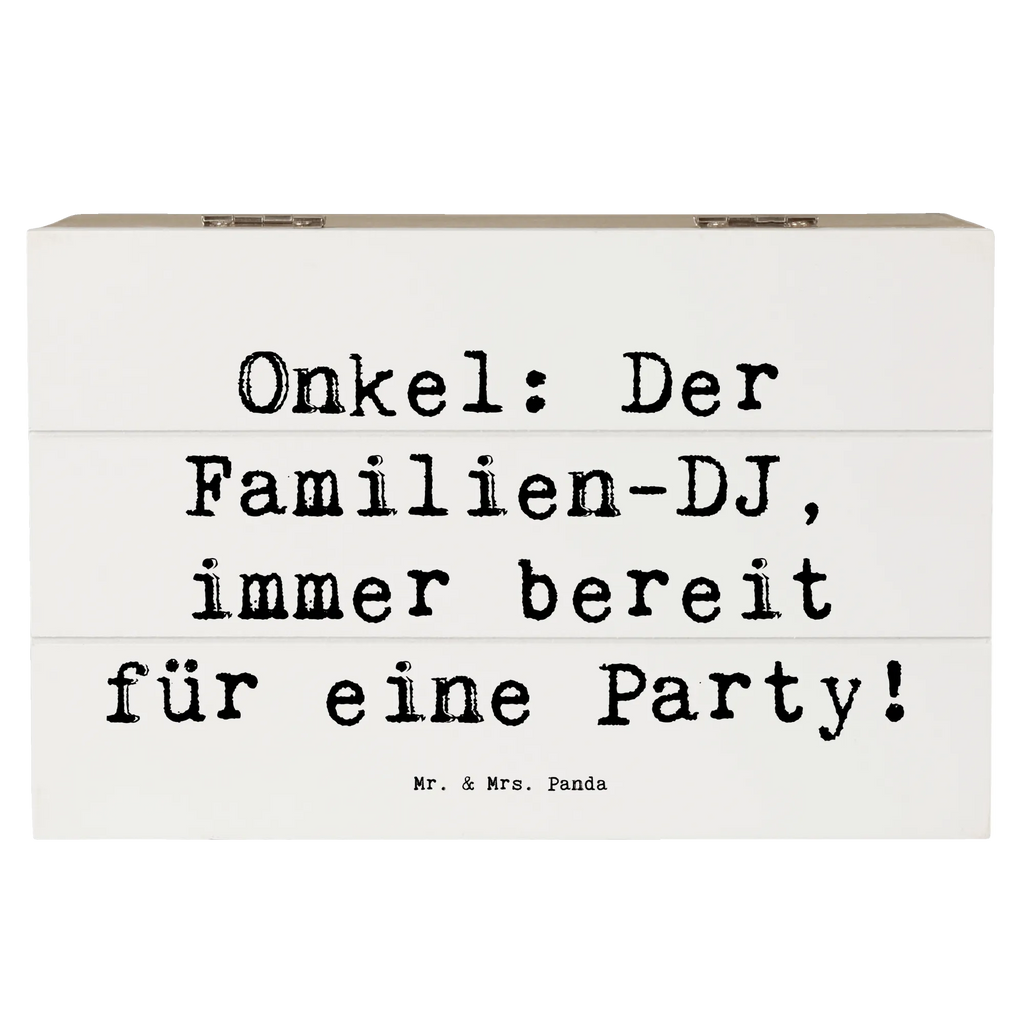 Holzkiste Spruch Onkel Familien-DJ Holzkiste, Kiste, Schatzkiste, Truhe, Schatulle, XXL, Erinnerungsbox, Erinnerungskiste, Dekokiste, Aufbewahrungsbox, Geschenkbox, Geschenkdose, Familie, Vatertag, Muttertag, Bruder, Schwester, Mama, Papa, Oma, Opa