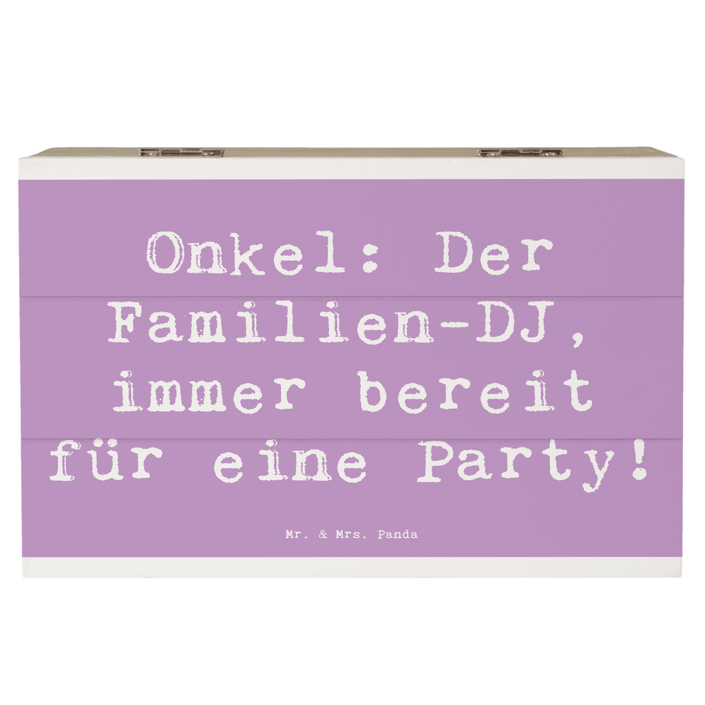 Holzkiste Spruch Onkel Familien-DJ Holzkiste, Kiste, Schatzkiste, Truhe, Schatulle, XXL, Erinnerungsbox, Erinnerungskiste, Dekokiste, Aufbewahrungsbox, Geschenkbox, Geschenkdose, Familie, Vatertag, Muttertag, Bruder, Schwester, Mama, Papa, Oma, Opa