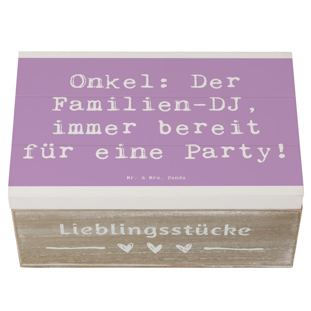 Holzkiste Spruch Onkel Familien-DJ Holzkiste, Kiste, Schatzkiste, Truhe, Schatulle, XXL, Erinnerungsbox, Erinnerungskiste, Dekokiste, Aufbewahrungsbox, Geschenkbox, Geschenkdose, Familie, Vatertag, Muttertag, Bruder, Schwester, Mama, Papa, Oma, Opa