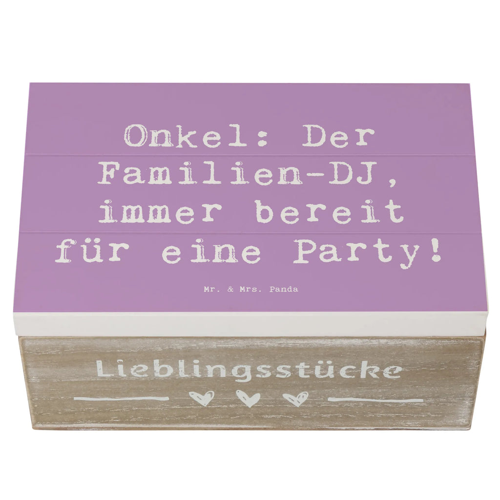 Holzkiste Spruch Onkel Familien-DJ Holzkiste, Kiste, Schatzkiste, Truhe, Schatulle, XXL, Erinnerungsbox, Erinnerungskiste, Dekokiste, Aufbewahrungsbox, Geschenkbox, Geschenkdose, Familie, Vatertag, Muttertag, Bruder, Schwester, Mama, Papa, Oma, Opa