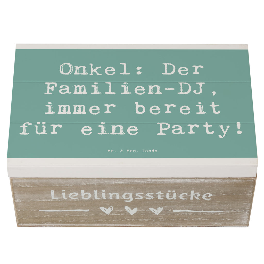 Holzkiste Spruch Onkel Familien-DJ Holzkiste, Kiste, Schatzkiste, Truhe, Schatulle, XXL, Erinnerungsbox, Erinnerungskiste, Dekokiste, Aufbewahrungsbox, Geschenkbox, Geschenkdose, Familie, Vatertag, Muttertag, Bruder, Schwester, Mama, Papa, Oma, Opa