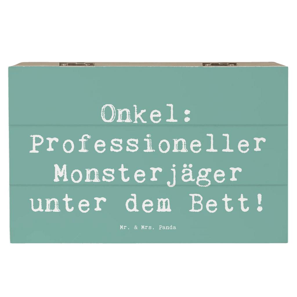 Holzkiste Spruch Onkel Monsterjäger Holzkiste, Kiste, Schatzkiste, Truhe, Schatulle, XXL, Erinnerungsbox, Erinnerungskiste, Dekokiste, Aufbewahrungsbox, Geschenkbox, Geschenkdose, Familie, Vatertag, Muttertag, Bruder, Schwester, Mama, Papa, Oma, Opa