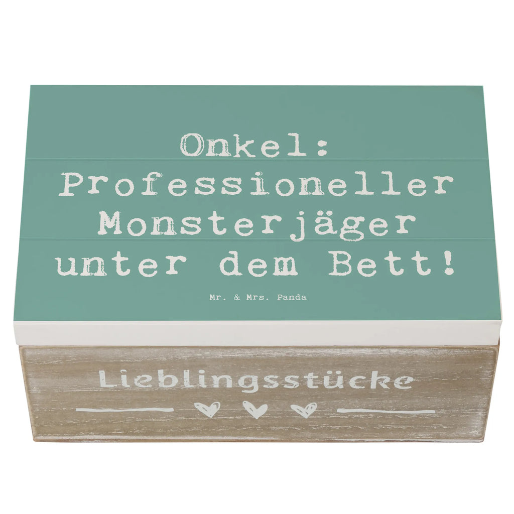 Holzkiste Spruch Onkel Monsterjäger Holzkiste, Kiste, Schatzkiste, Truhe, Schatulle, XXL, Erinnerungsbox, Erinnerungskiste, Dekokiste, Aufbewahrungsbox, Geschenkbox, Geschenkdose, Familie, Vatertag, Muttertag, Bruder, Schwester, Mama, Papa, Oma, Opa