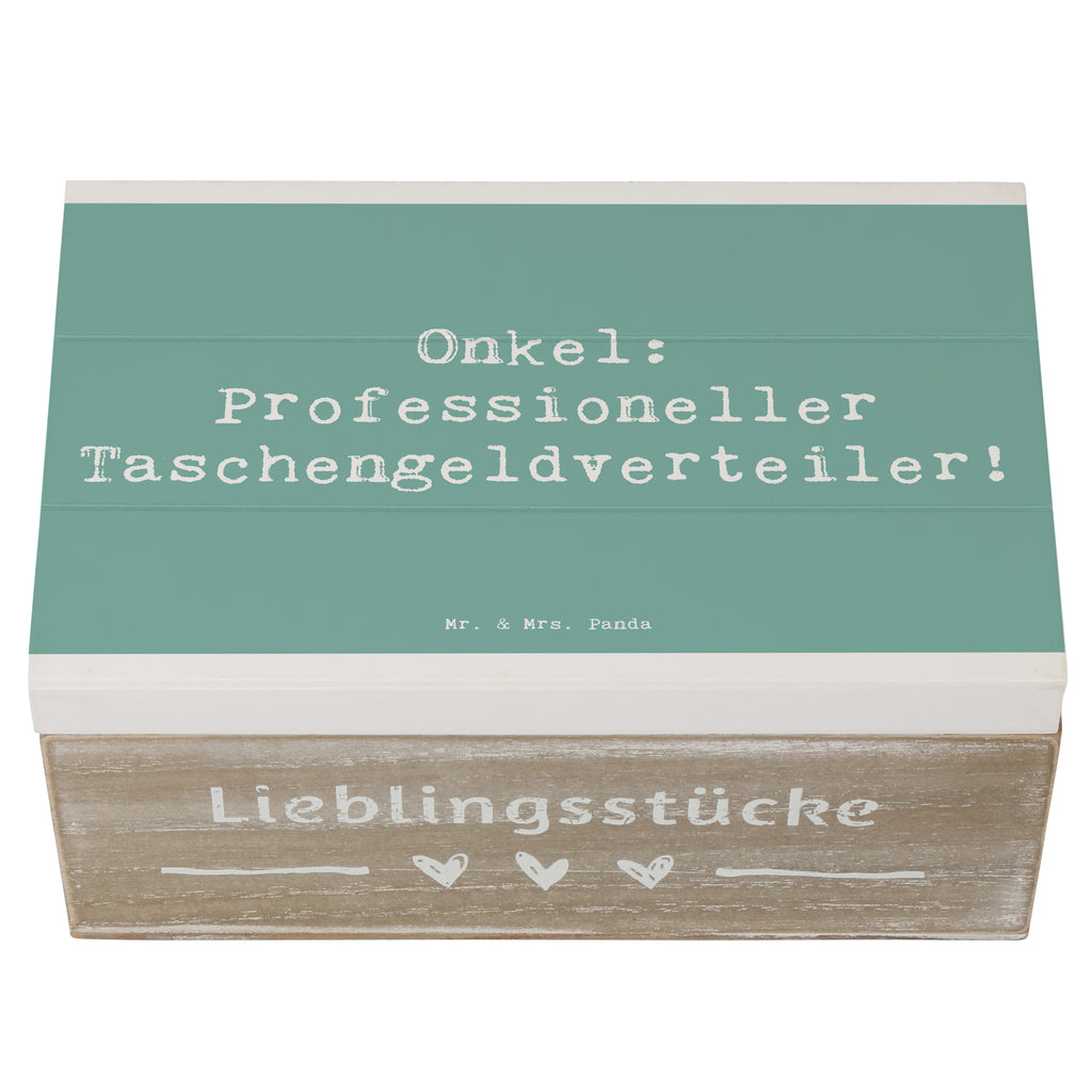 Holzkiste Spruch Onkel: Professioneller Taschengeldverteiler! Holzkiste, Kiste, Schatzkiste, Truhe, Schatulle, XXL, Erinnerungsbox, Erinnerungskiste, Dekokiste, Aufbewahrungsbox, Geschenkbox, Geschenkdose, Familie, Vatertag, Muttertag, Bruder, Schwester, Mama, Papa, Oma, Opa