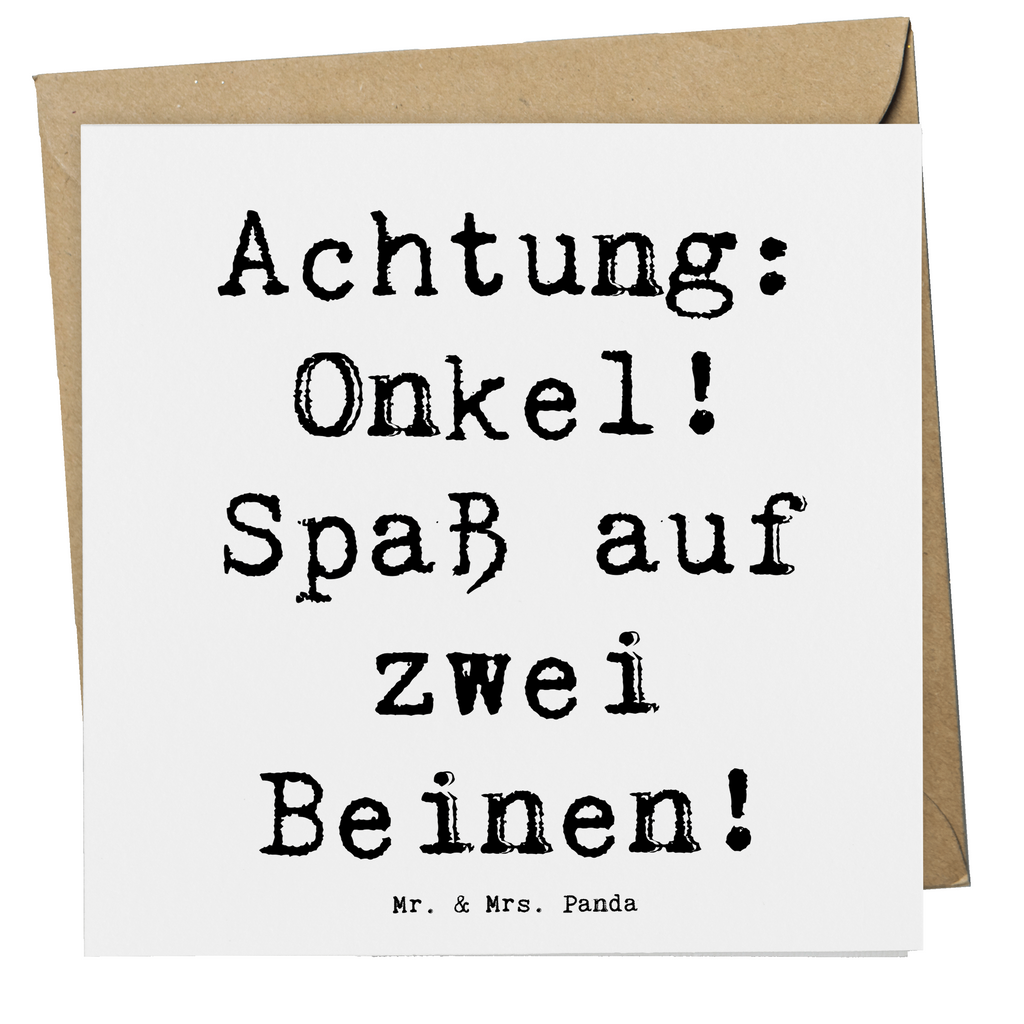 Deluxe Karte Spruch Spaßiger Onkel Karte, Grußkarte, Klappkarte, Einladungskarte, Glückwunschkarte, Hochzeitskarte, Geburtstagskarte, Hochwertige Grußkarte, Hochwertige Klappkarte, Familie, Vatertag, Muttertag, Bruder, Schwester, Mama, Papa, Oma, Opa