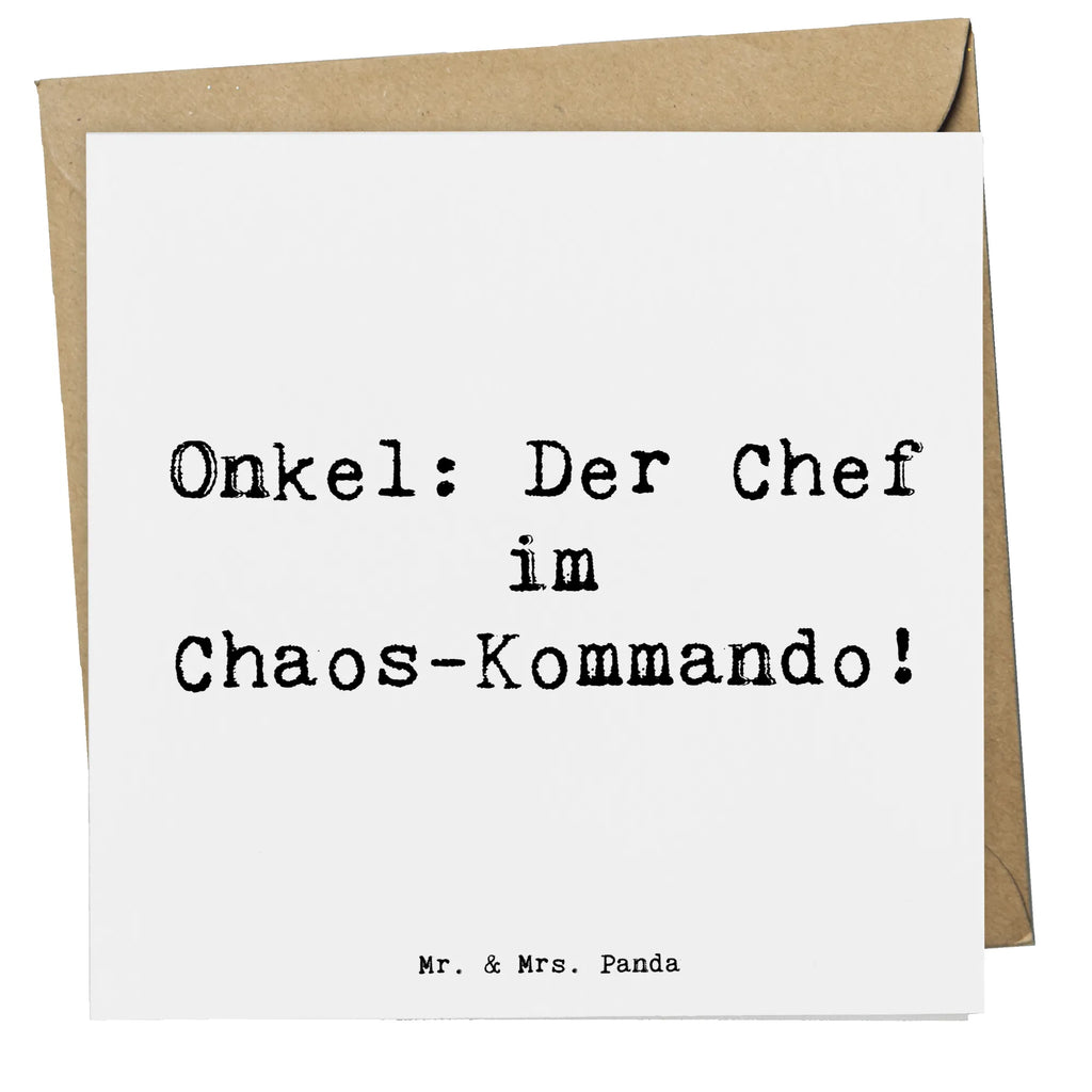 Deluxe Karte Spruch Onkel Chef Karte, Grußkarte, Klappkarte, Einladungskarte, Glückwunschkarte, Hochzeitskarte, Geburtstagskarte, Hochwertige Grußkarte, Hochwertige Klappkarte, Familie, Vatertag, Muttertag, Bruder, Schwester, Mama, Papa, Oma, Opa