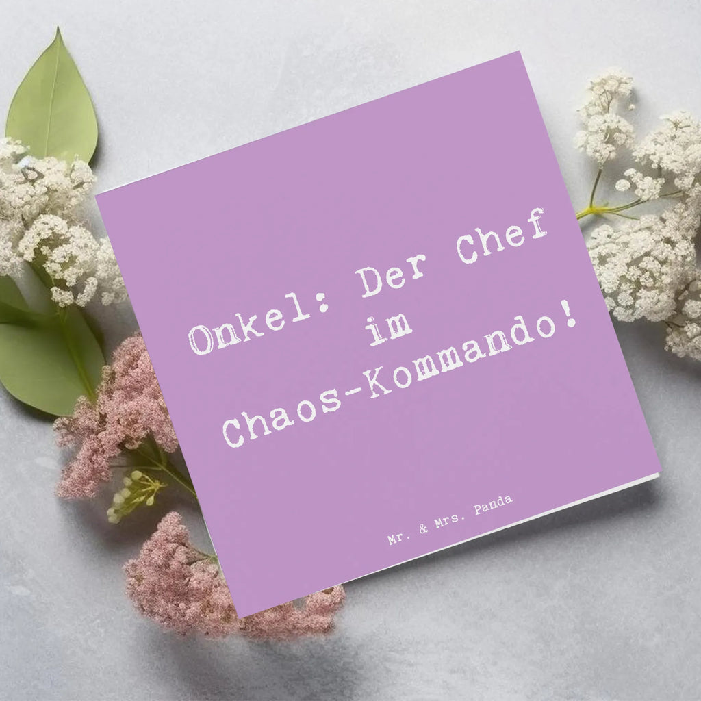 Deluxe Karte Spruch Onkel Chef Karte, Grußkarte, Klappkarte, Einladungskarte, Glückwunschkarte, Hochzeitskarte, Geburtstagskarte, Hochwertige Grußkarte, Hochwertige Klappkarte, Familie, Vatertag, Muttertag, Bruder, Schwester, Mama, Papa, Oma, Opa