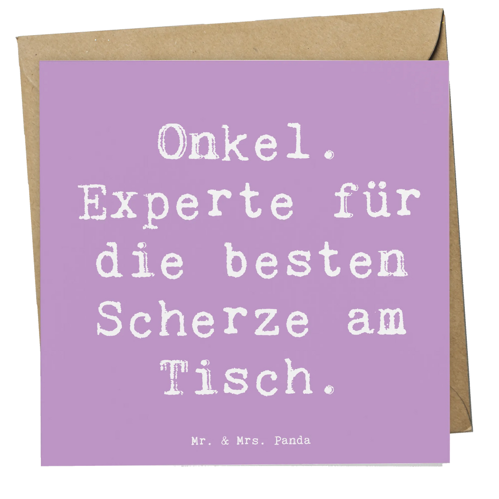 Deluxe Karte Spruch Onkel Scherzkönig Karte, Grußkarte, Klappkarte, Einladungskarte, Glückwunschkarte, Hochzeitskarte, Geburtstagskarte, Hochwertige Grußkarte, Hochwertige Klappkarte, Familie, Vatertag, Muttertag, Bruder, Schwester, Mama, Papa, Oma, Opa