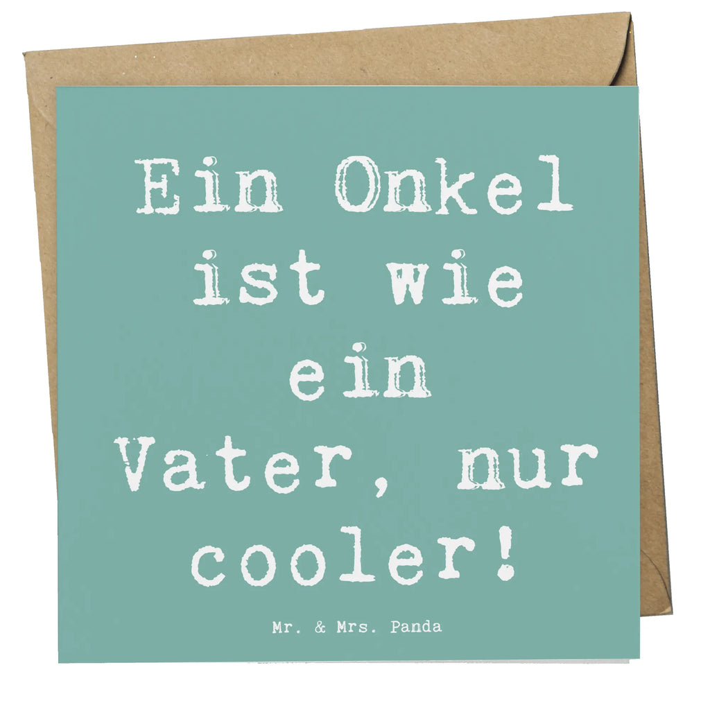 Deluxe Karte Spruch Cooler Onkel Karte, Grußkarte, Klappkarte, Einladungskarte, Glückwunschkarte, Hochzeitskarte, Geburtstagskarte, Hochwertige Grußkarte, Hochwertige Klappkarte, Familie, Vatertag, Muttertag, Bruder, Schwester, Mama, Papa, Oma, Opa