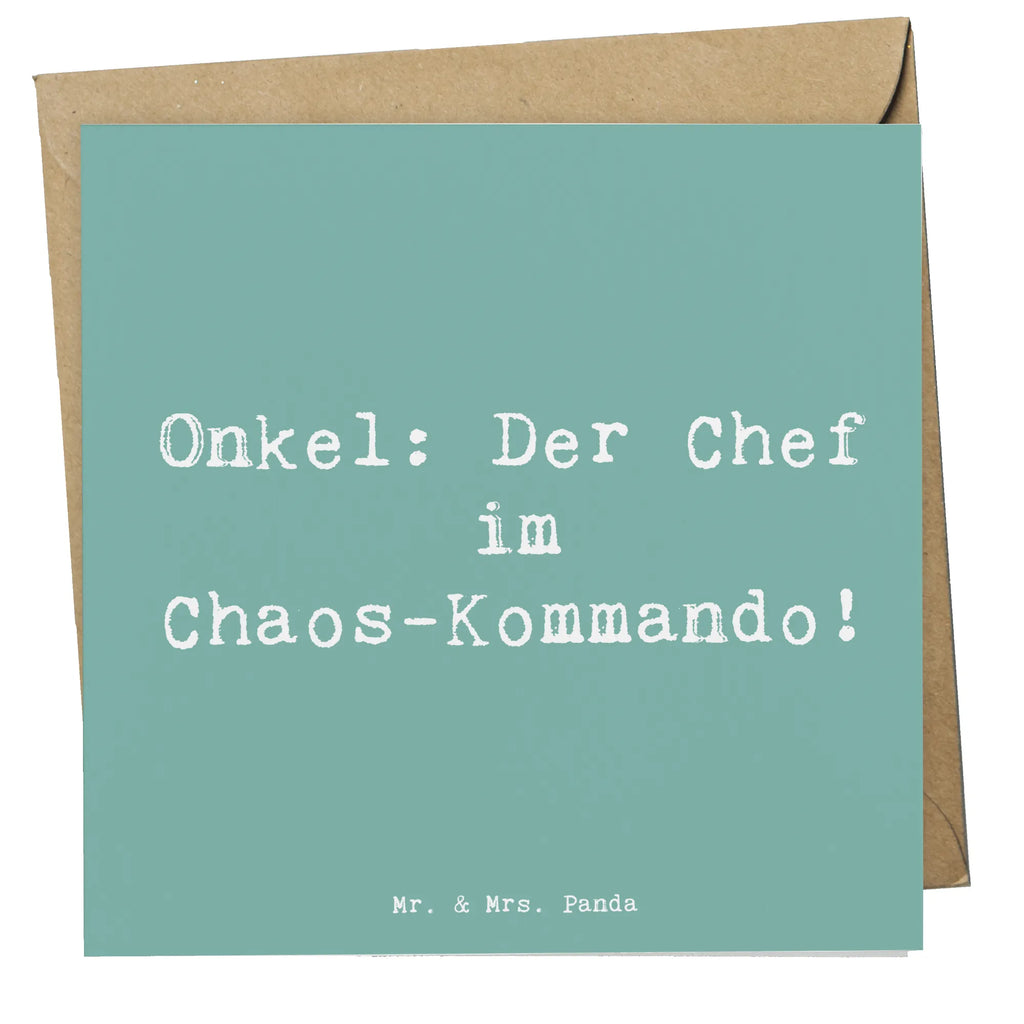 Deluxe Karte Spruch Onkel Chef Karte, Grußkarte, Klappkarte, Einladungskarte, Glückwunschkarte, Hochzeitskarte, Geburtstagskarte, Hochwertige Grußkarte, Hochwertige Klappkarte, Familie, Vatertag, Muttertag, Bruder, Schwester, Mama, Papa, Oma, Opa