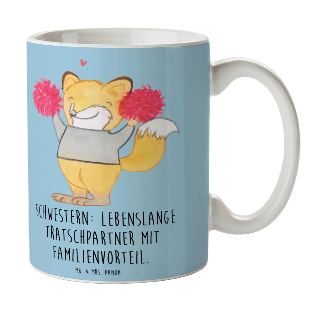 Tasse Schwestern Tratschpartner Tasse, Kaffeetasse, Teetasse, Becher, Kaffeebecher, Teebecher, Keramiktasse, Porzellantasse, Büro Tasse, Geschenk Tasse, Tasse Sprüche, Tasse Motive, Kaffeetassen, Tasse bedrucken, Designer Tasse, Cappuccino Tassen, Schöne Teetassen, Familie, Vatertag, Muttertag, Bruder, Schwester, Mama, Papa, Oma, Opa