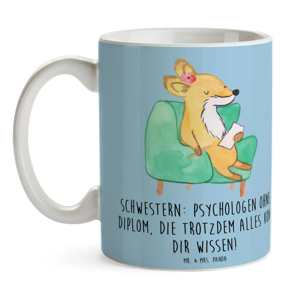 Tasse Schwestern Psychologen Tasse, Kaffeetasse, Teetasse, Becher, Kaffeebecher, Teebecher, Keramiktasse, Porzellantasse, Büro Tasse, Geschenk Tasse, Tasse Sprüche, Tasse Motive, Kaffeetassen, Tasse bedrucken, Designer Tasse, Cappuccino Tassen, Schöne Teetassen, Familie, Vatertag, Muttertag, Bruder, Schwester, Mama, Papa, Oma, Opa