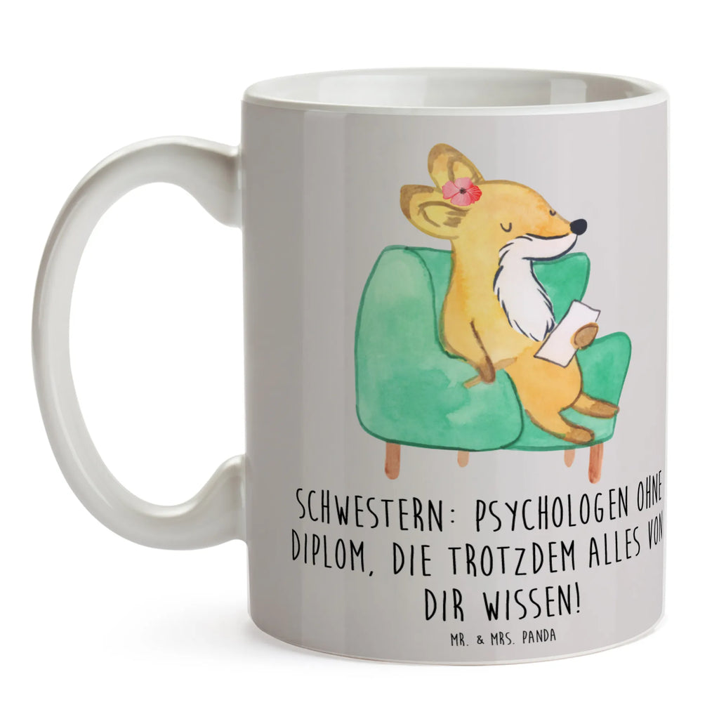 Tasse Schwestern Psychologen Tasse, Kaffeetasse, Teetasse, Becher, Kaffeebecher, Teebecher, Keramiktasse, Porzellantasse, Büro Tasse, Geschenk Tasse, Tasse Sprüche, Tasse Motive, Kaffeetassen, Tasse bedrucken, Designer Tasse, Cappuccino Tassen, Schöne Teetassen, Familie, Vatertag, Muttertag, Bruder, Schwester, Mama, Papa, Oma, Opa