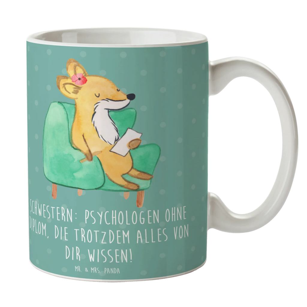 Tasse Schwestern Psychologen Tasse, Kaffeetasse, Teetasse, Becher, Kaffeebecher, Teebecher, Keramiktasse, Porzellantasse, Büro Tasse, Geschenk Tasse, Tasse Sprüche, Tasse Motive, Kaffeetassen, Tasse bedrucken, Designer Tasse, Cappuccino Tassen, Schöne Teetassen, Familie, Vatertag, Muttertag, Bruder, Schwester, Mama, Papa, Oma, Opa