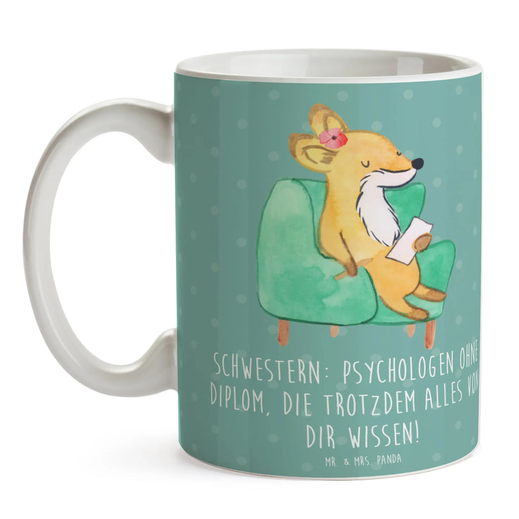 Tasse Schwestern Psychologen Tasse, Kaffeetasse, Teetasse, Becher, Kaffeebecher, Teebecher, Keramiktasse, Porzellantasse, Büro Tasse, Geschenk Tasse, Tasse Sprüche, Tasse Motive, Kaffeetassen, Tasse bedrucken, Designer Tasse, Cappuccino Tassen, Schöne Teetassen, Familie, Vatertag, Muttertag, Bruder, Schwester, Mama, Papa, Oma, Opa