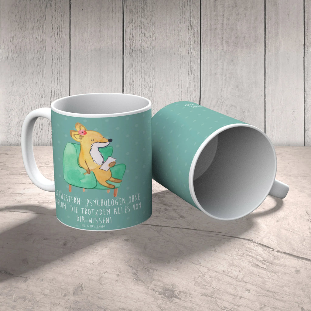 Tasse Schwestern Psychologen Tasse, Kaffeetasse, Teetasse, Becher, Kaffeebecher, Teebecher, Keramiktasse, Porzellantasse, Büro Tasse, Geschenk Tasse, Tasse Sprüche, Tasse Motive, Kaffeetassen, Tasse bedrucken, Designer Tasse, Cappuccino Tassen, Schöne Teetassen, Familie, Vatertag, Muttertag, Bruder, Schwester, Mama, Papa, Oma, Opa