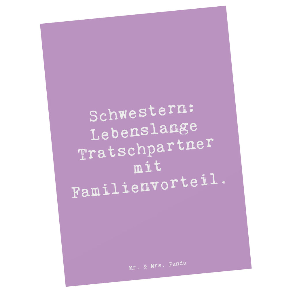 Postkarte Spruch Schwestern Tratschpartner Postkarte, Karte, Geschenkkarte, Grußkarte, Einladung, Ansichtskarte, Geburtstagskarte, Einladungskarte, Dankeskarte, Ansichtskarten, Einladung Geburtstag, Einladungskarten Geburtstag, Familie, Vatertag, Muttertag, Bruder, Schwester, Mama, Papa, Oma, Opa