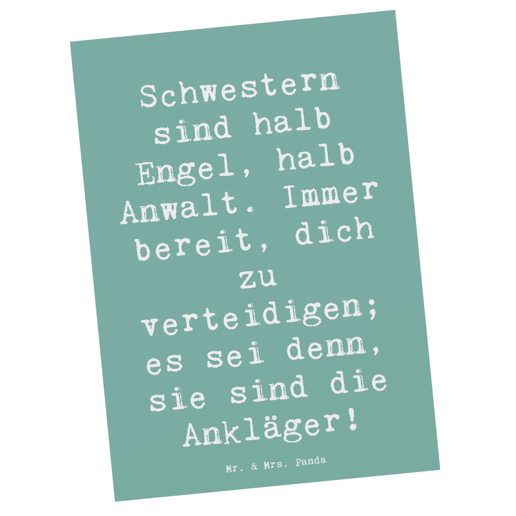 Postkarte Spruch Schwesternwunder Postkarte, Karte, Geschenkkarte, Grußkarte, Einladung, Ansichtskarte, Geburtstagskarte, Einladungskarte, Dankeskarte, Ansichtskarten, Einladung Geburtstag, Einladungskarten Geburtstag, Familie, Vatertag, Muttertag, Bruder, Schwester, Mama, Papa, Oma, Opa